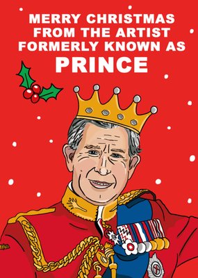 Funny Artist Formerly Know As Prince Christmas Card