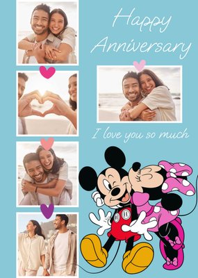 Disney Mickey Mouse And Minnie Mouse Photo Upload Birthday Card