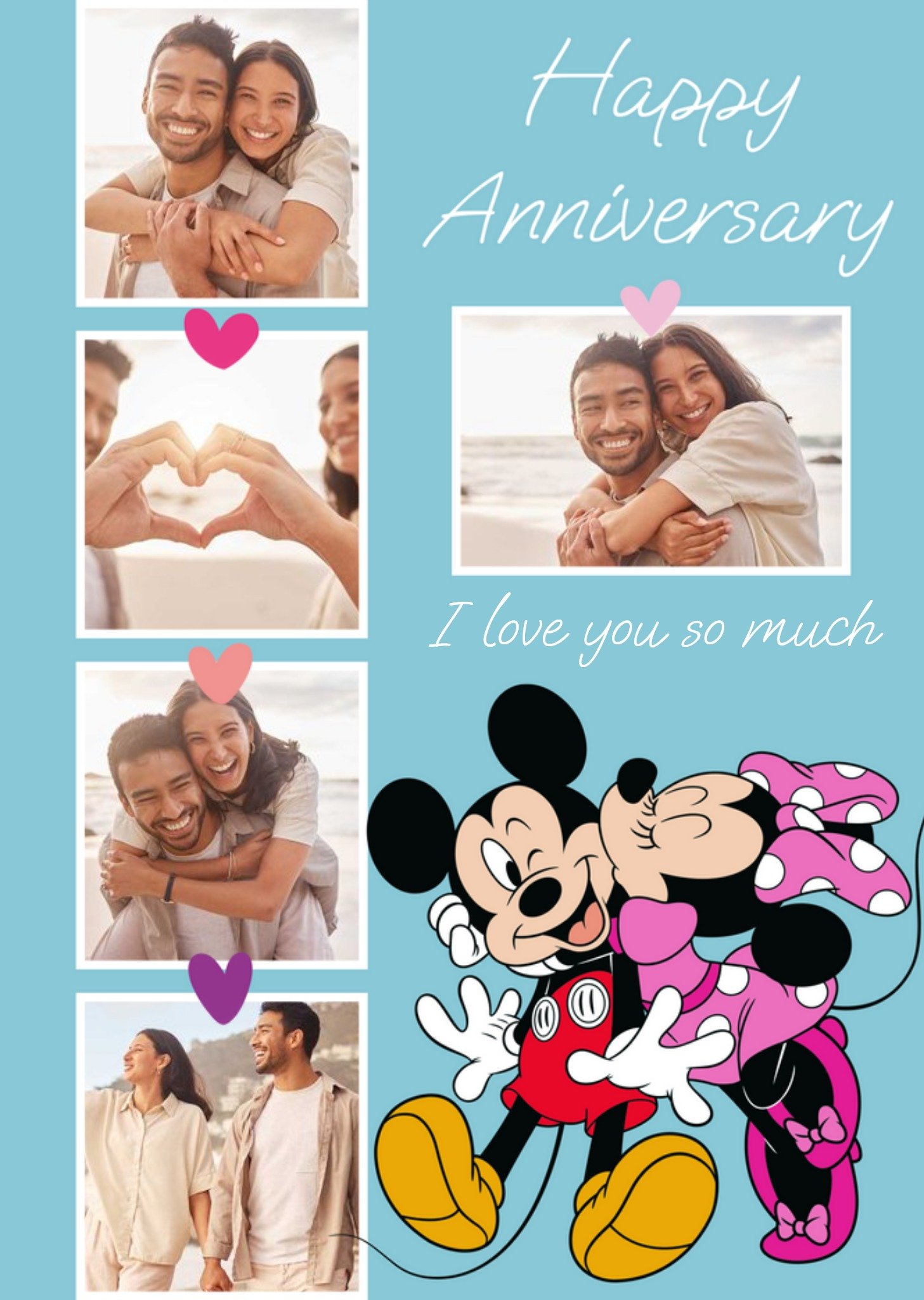 Disney Mickey Mouse And Minnie Mouse Photo Upload Birthday Card Ecard