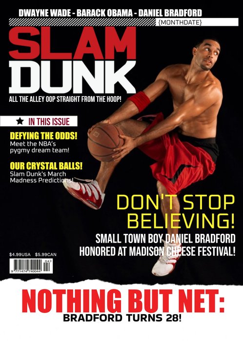 Slam Dunk Basketball Magazine Spoof Personalised Photo Upload Birthday Card