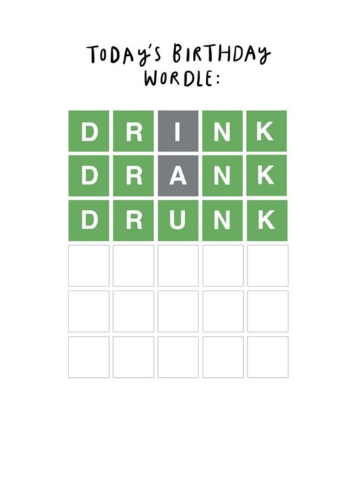 Word Game Dunk Funny Card
