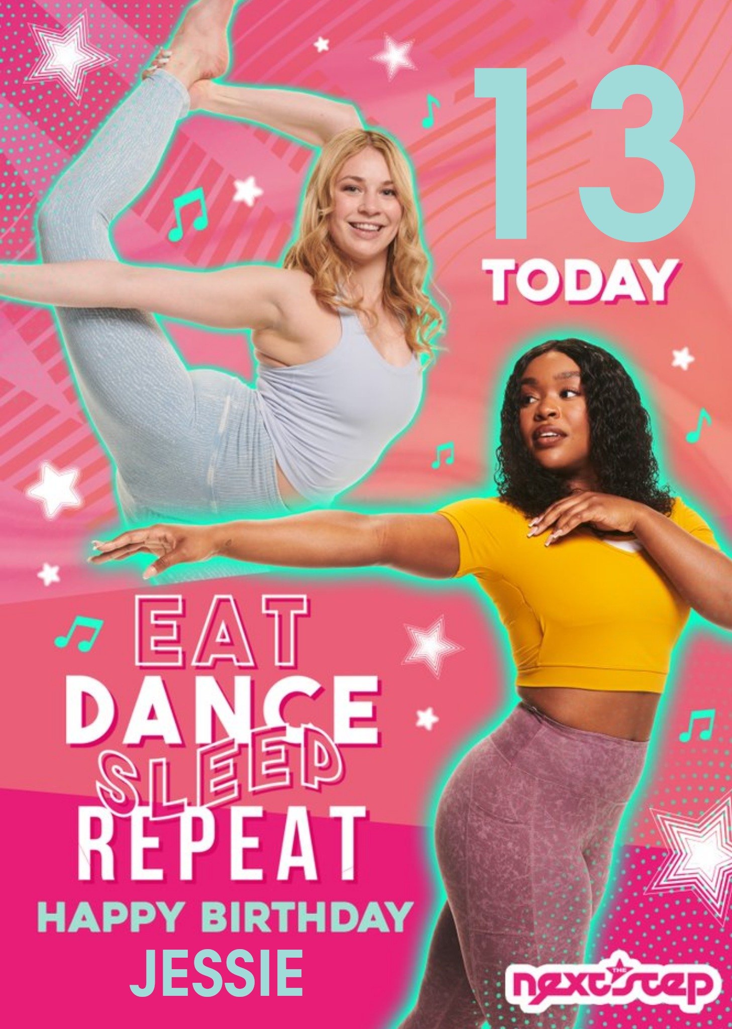 The Next Step Eat Dance Sleep Repeat Birthday Card Ecard