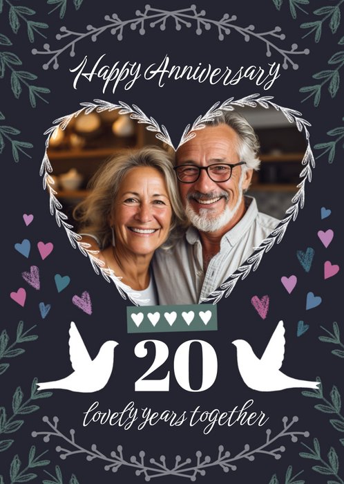 Adoring 20 Lovely Years Together Happy Anniversary Card