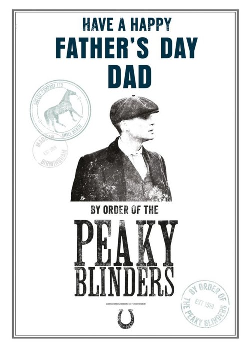 Peaky Blinders Have A Happy Fathers Day Dad Card