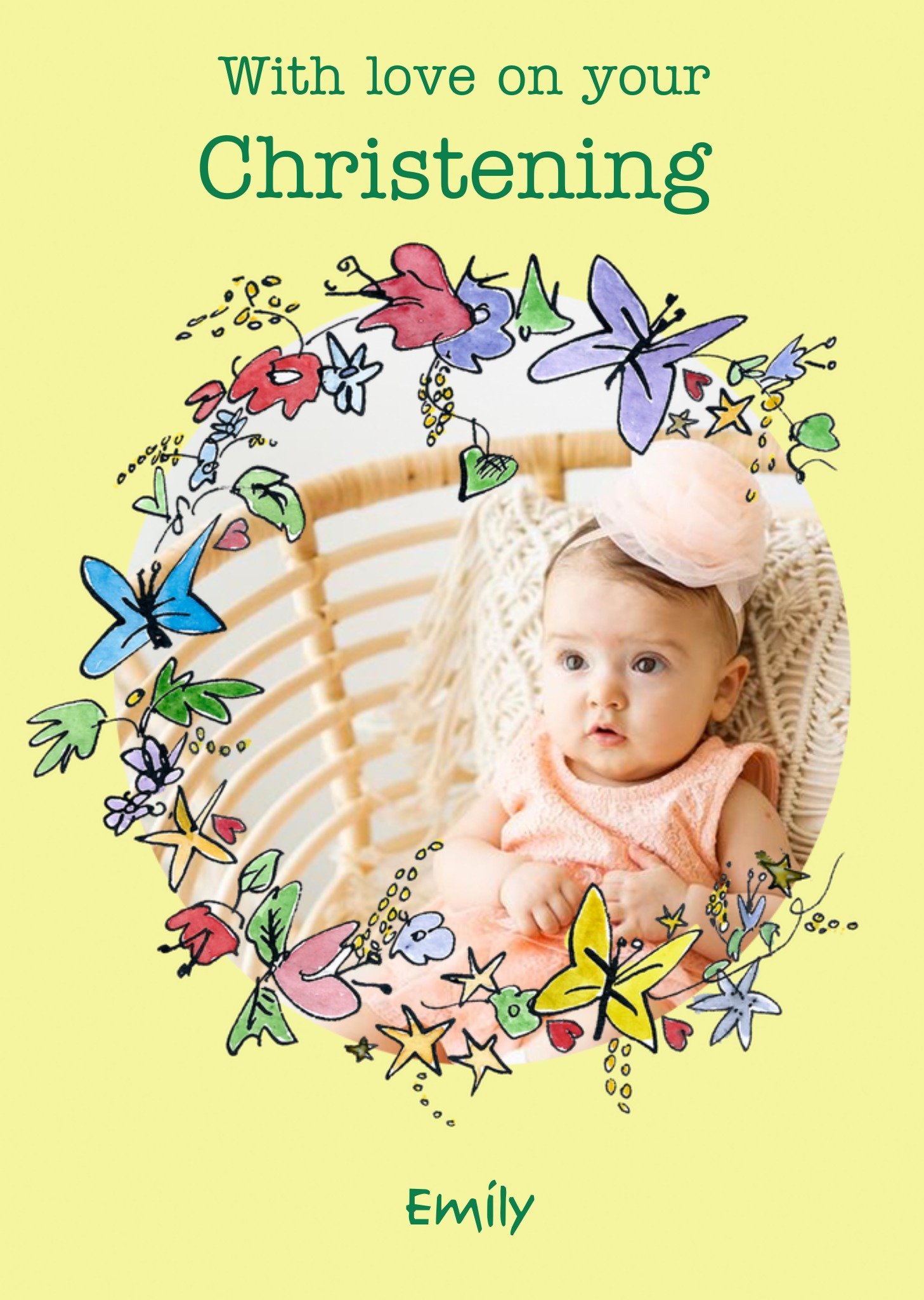 With Love On Your Christening Ecard