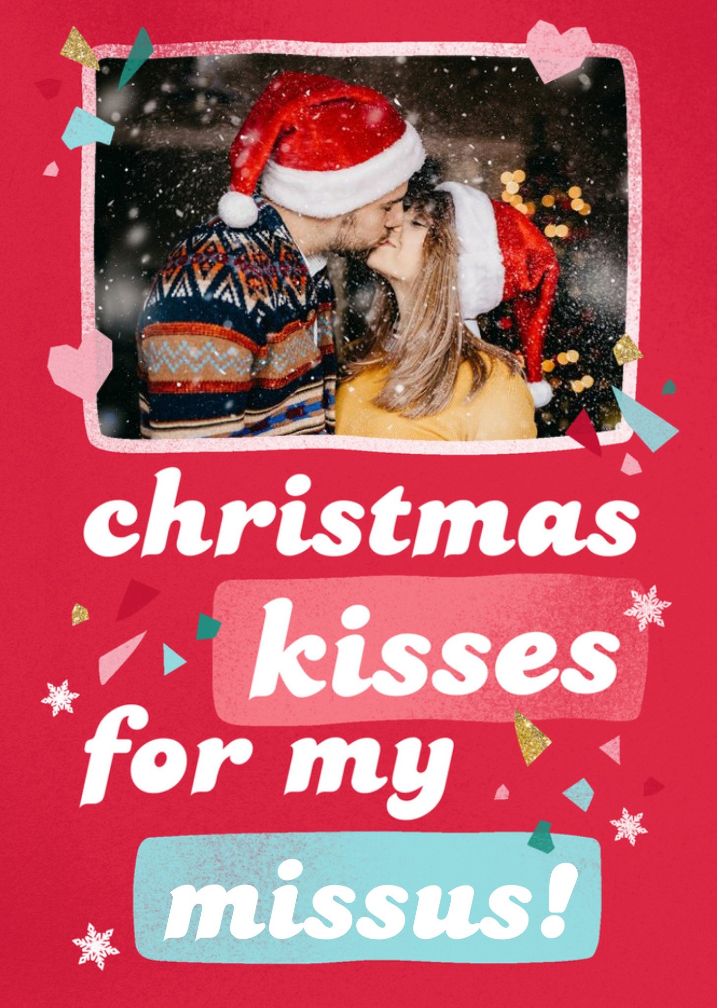 Moonpig Christmas Card - Photo Upload - Missus - Wife - Girlfriend Ecard