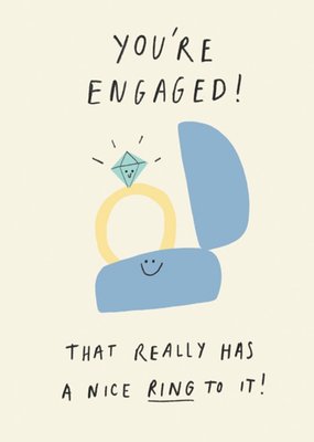 UKG Ring Sweet Cute Dad Engagement Card