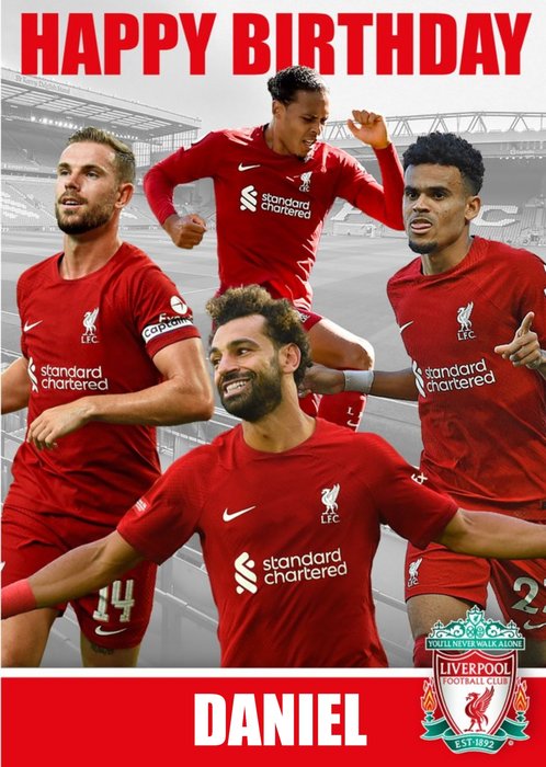 Liverpool FC Players 2022 Birthday Card | Moonpig