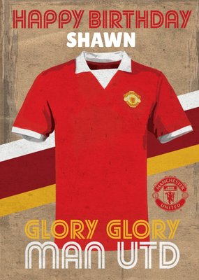 Glory Glory Man United Birthday Card