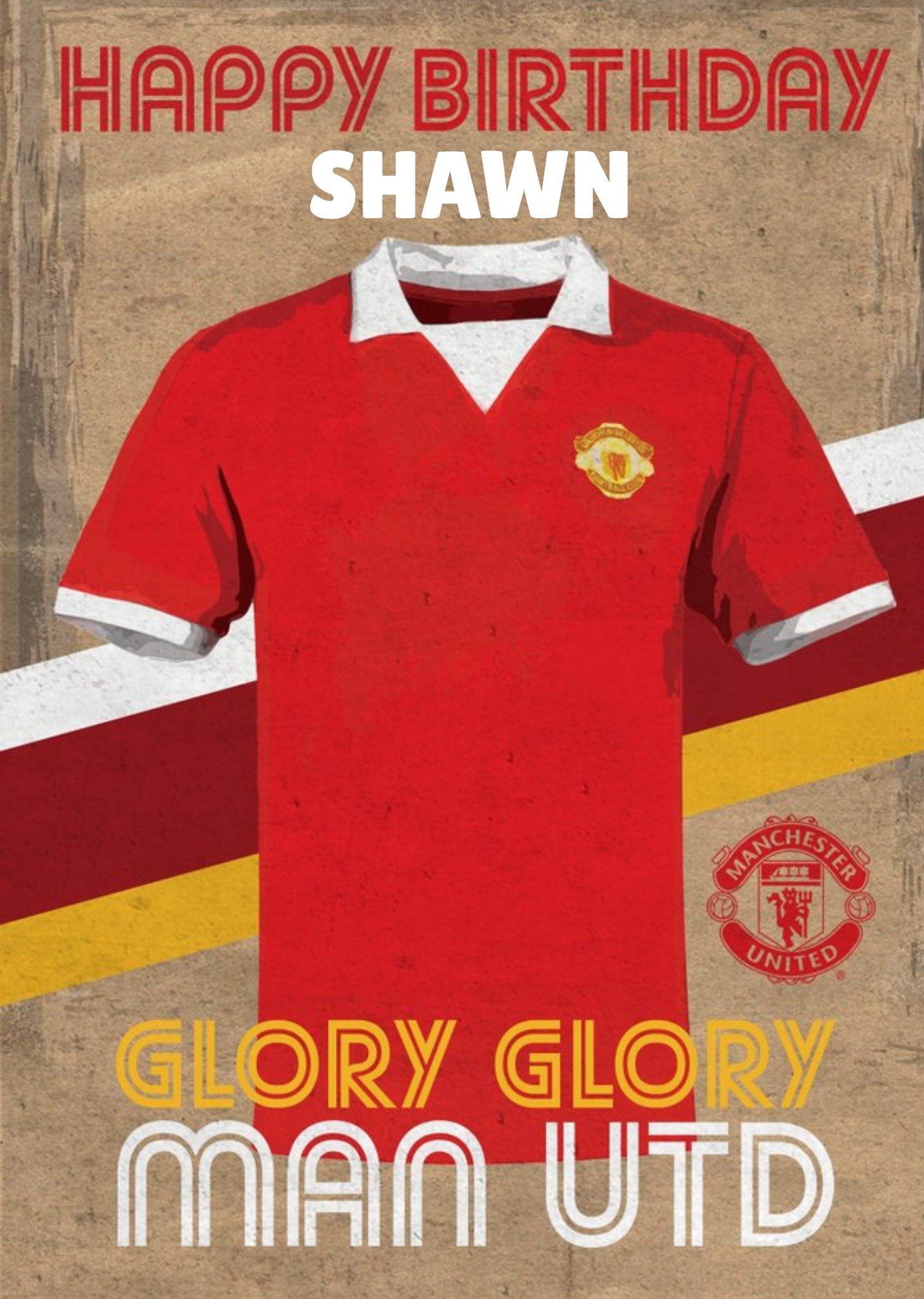 Glory Glory Man United Birthday Card Ecard