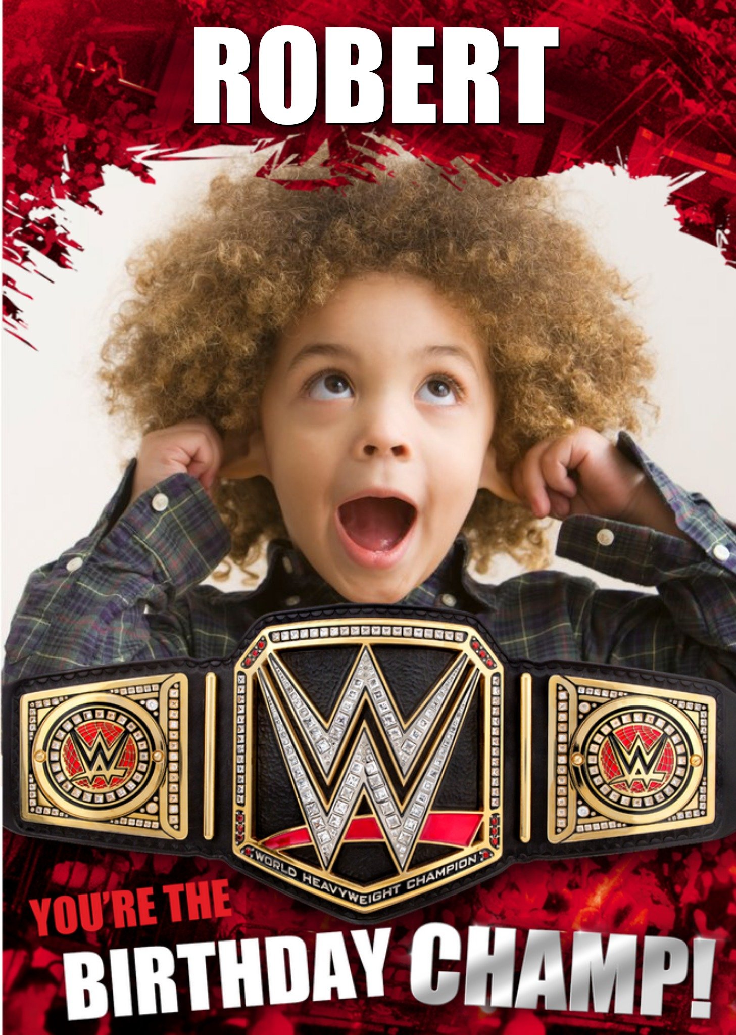 Wwe Birthday Card - You're The Birthday Champ, Large