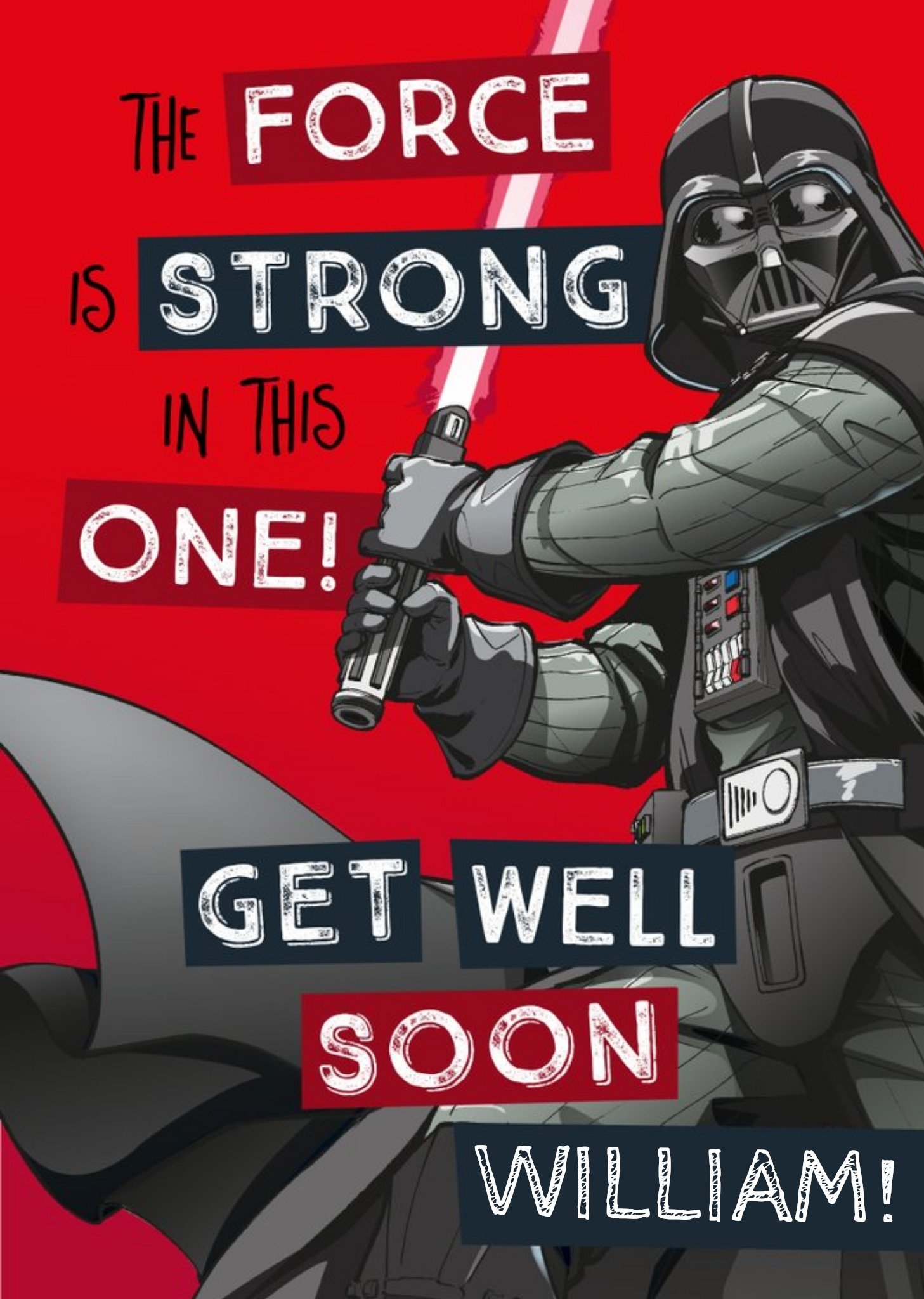 Disney Star Wars Get Well Soon Card