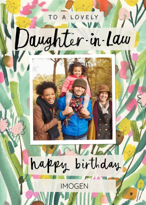 Floral Daughter-in-Law Birthday Card  