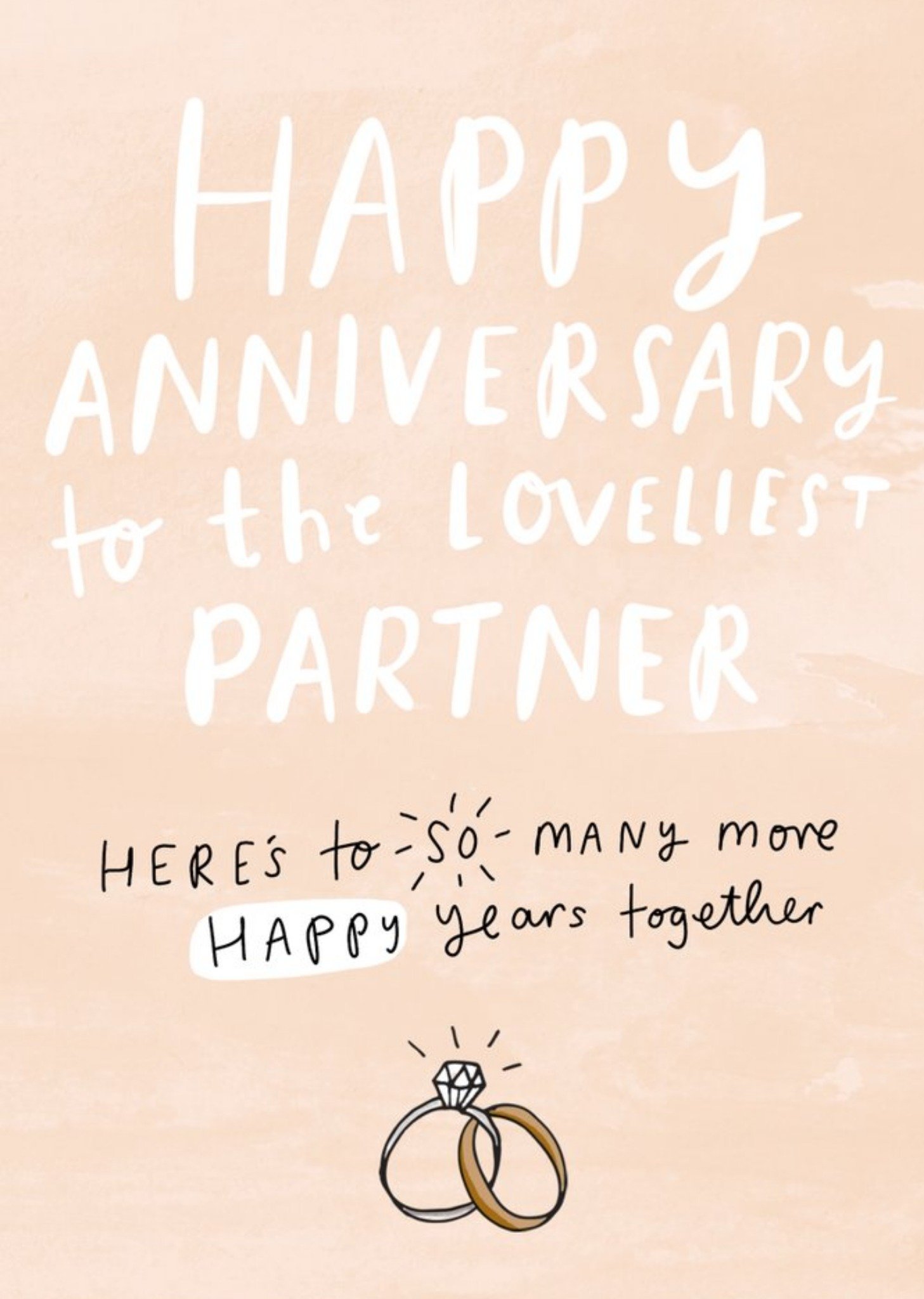 The Happy News Loveliest Partner Anniversary Card Ecard