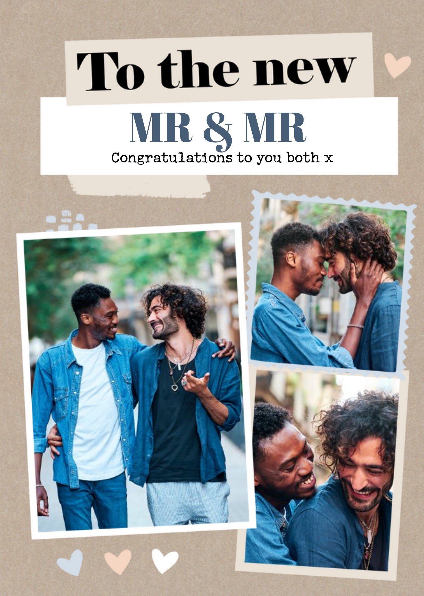 Congratulations To You Both Mr & Mr Photo Upload Wedding Card Ecard