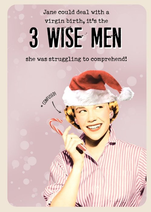 3 Wise Men Joke Christmas Card