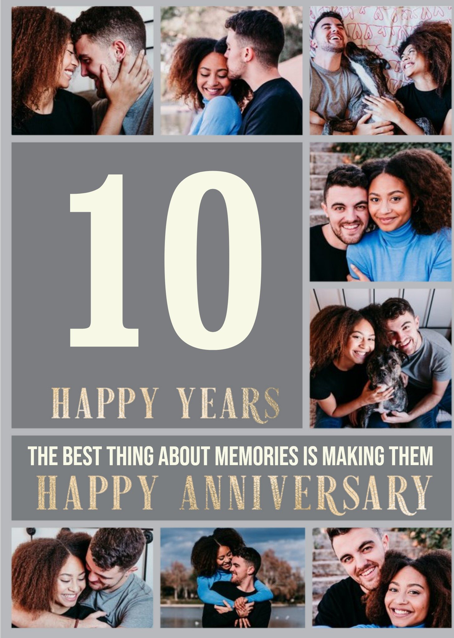 Multi Photo Upload Happy Anniversary Card Ecard