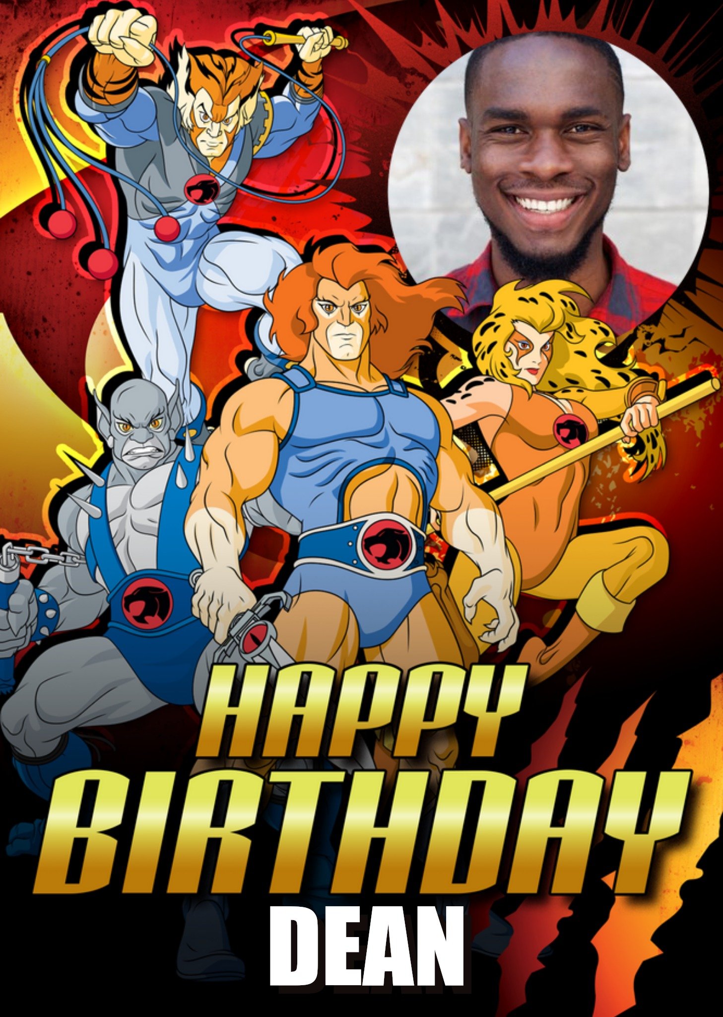 Other Thundercats Characters Photo Upload Birthday Card, Large