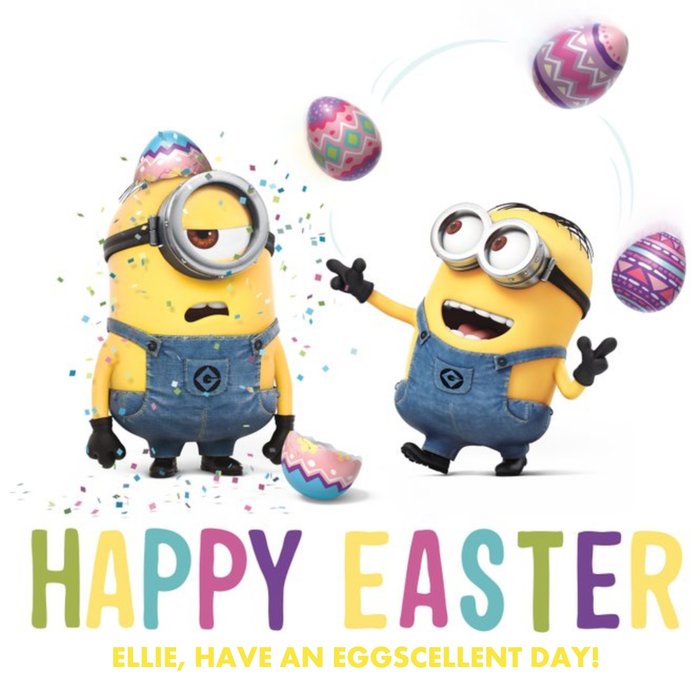 Dispicable Me Easter Eggscellent Day Card