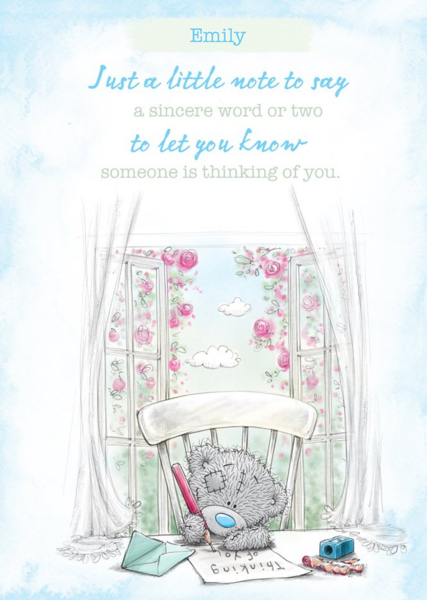 Me To You Tatty Teddy Card -Thinking Of You Ecard