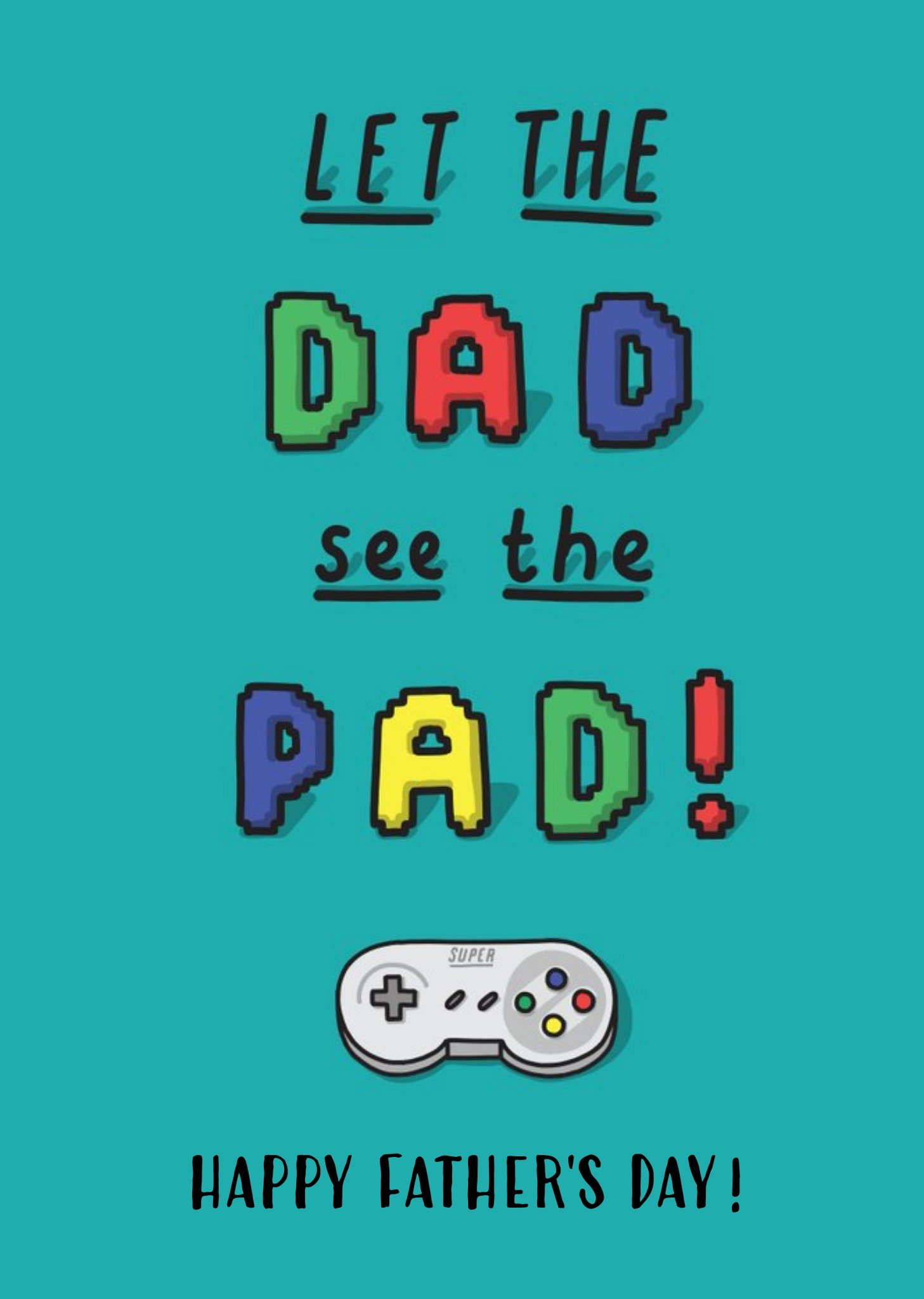 Funny Gaming Dad Father's Day Card Ecard