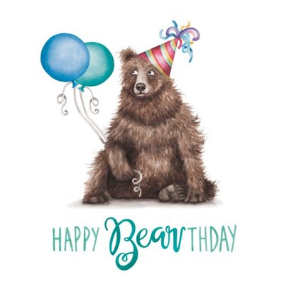 Bear Happy Bearthday Birthday Card