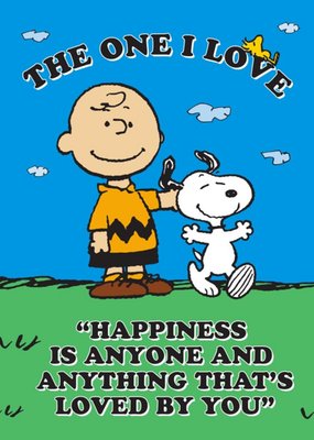 Snoopy And Charlie Brown One I Love Valentine's Day Card