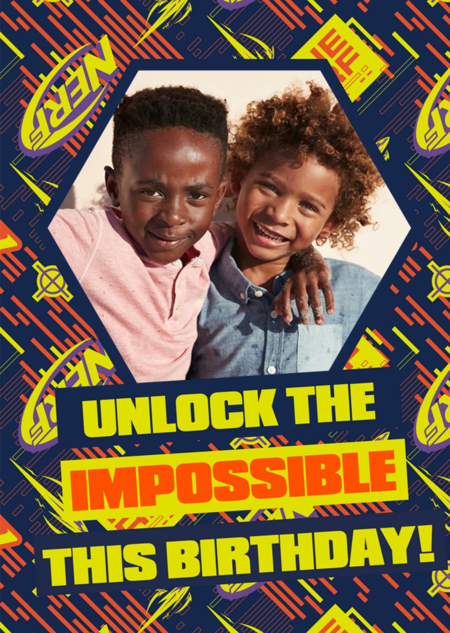 Nerf Unlock The Impossible This Birthday Photo Upload Card Ecard