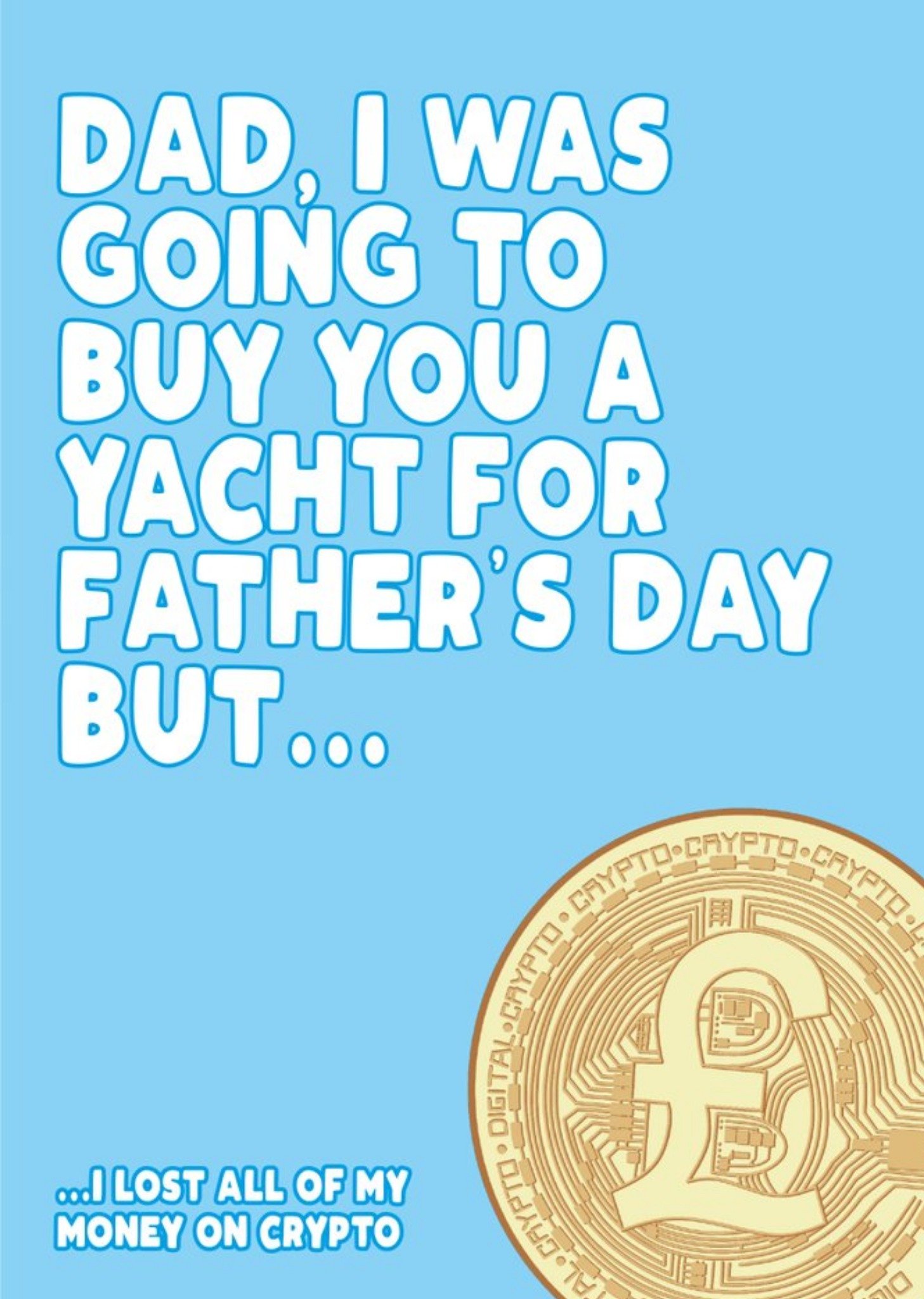 Filthy Sentiments Buy You A Yacht For Father's Day Card