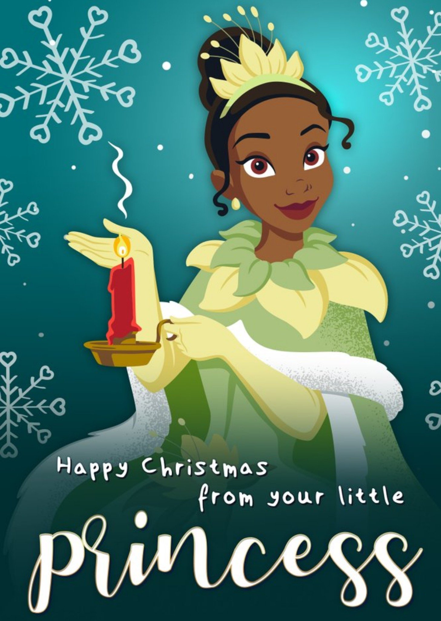 Disney Tiana From Your Little Princess Christmas Card Ecard