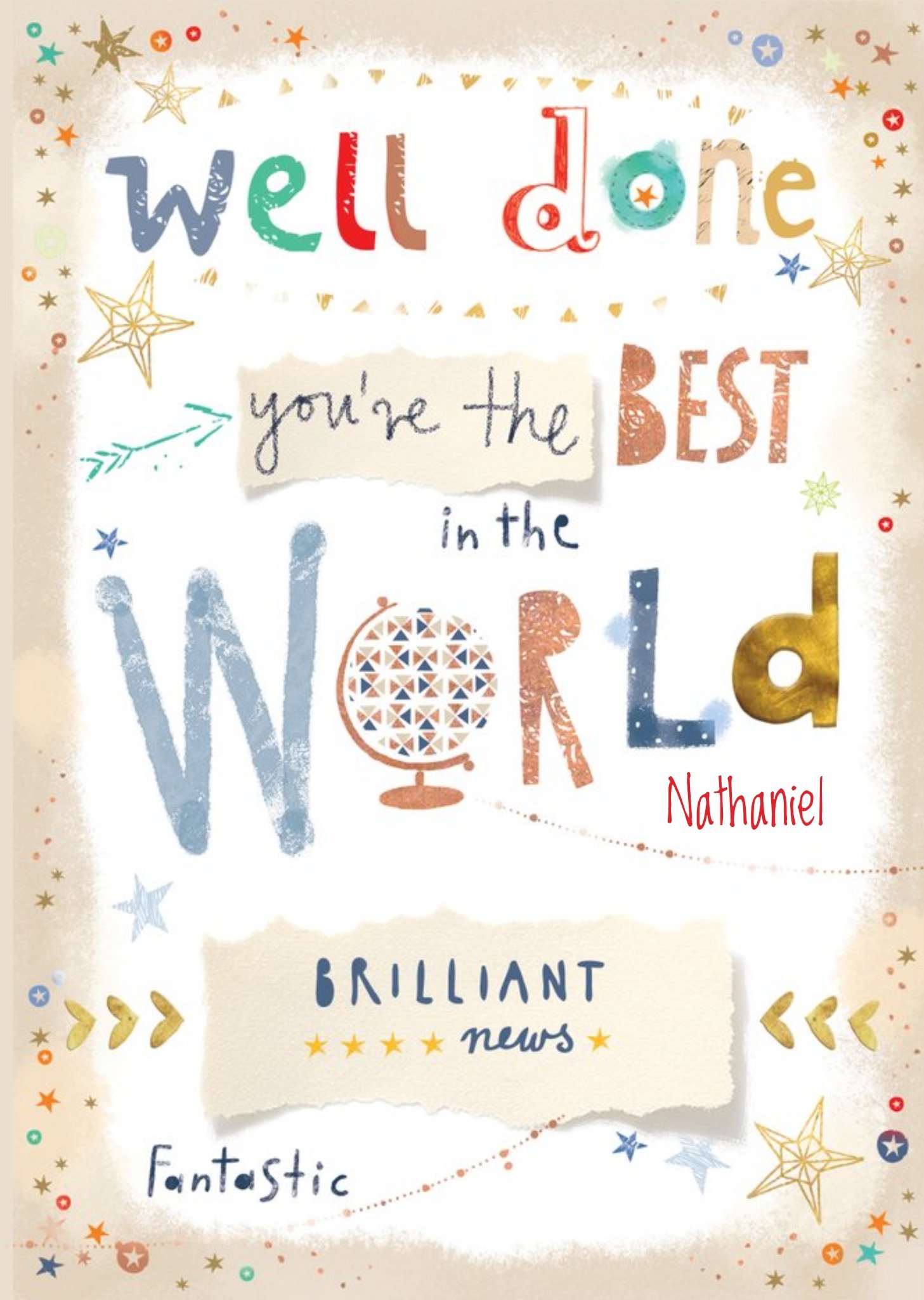 Ling Design - Congratulations Card - Well Done, You're The Best Ecard