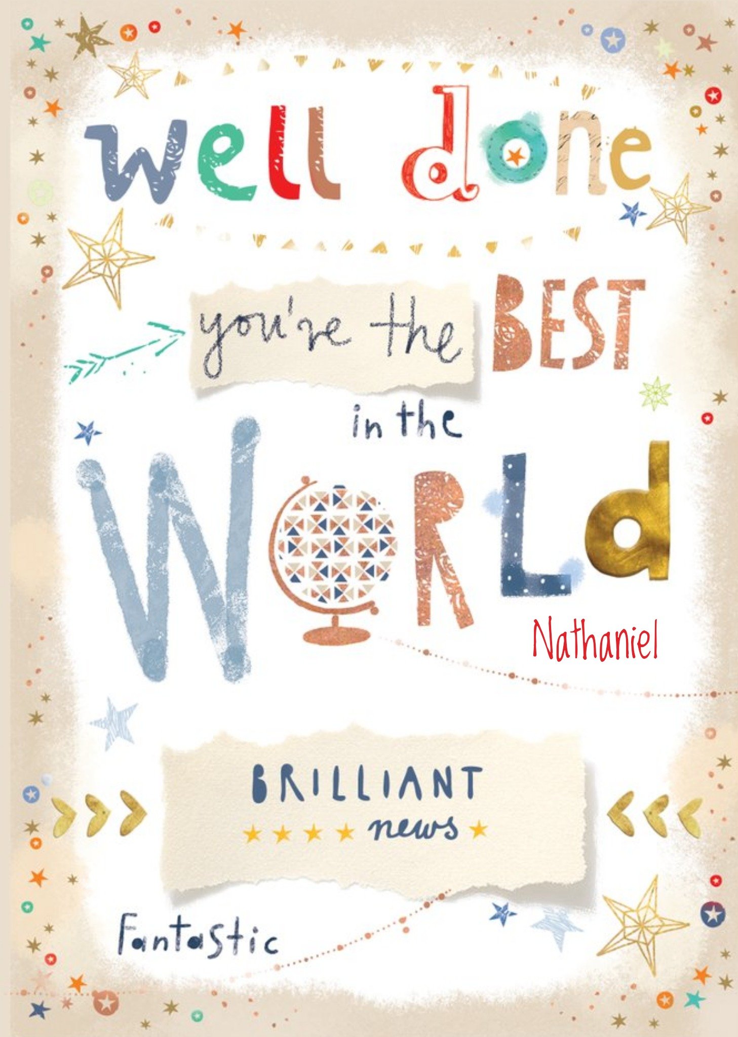 Ling Design - Congratulations Card - Well Done, You're The Best