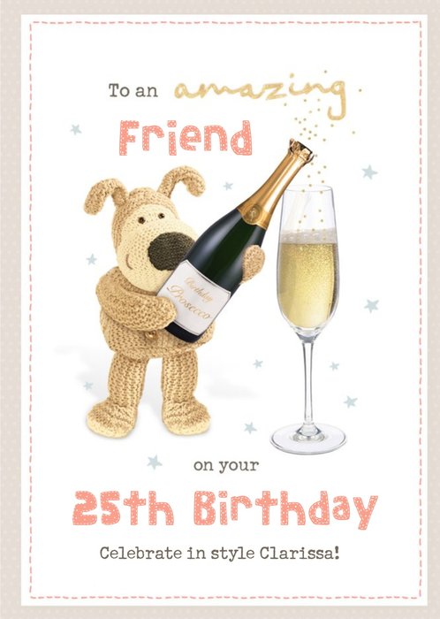Cute Boofle To An Amazing Friend Birthday Card