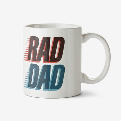 Rad Dad Typographic Mug