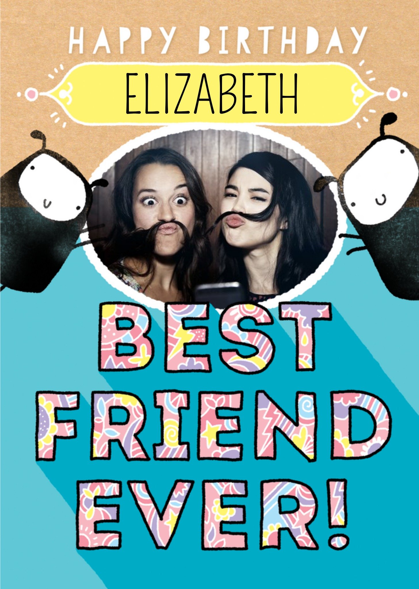 Other Deeply Sheeply Best Friend Ever Photo Upload Card Ecard