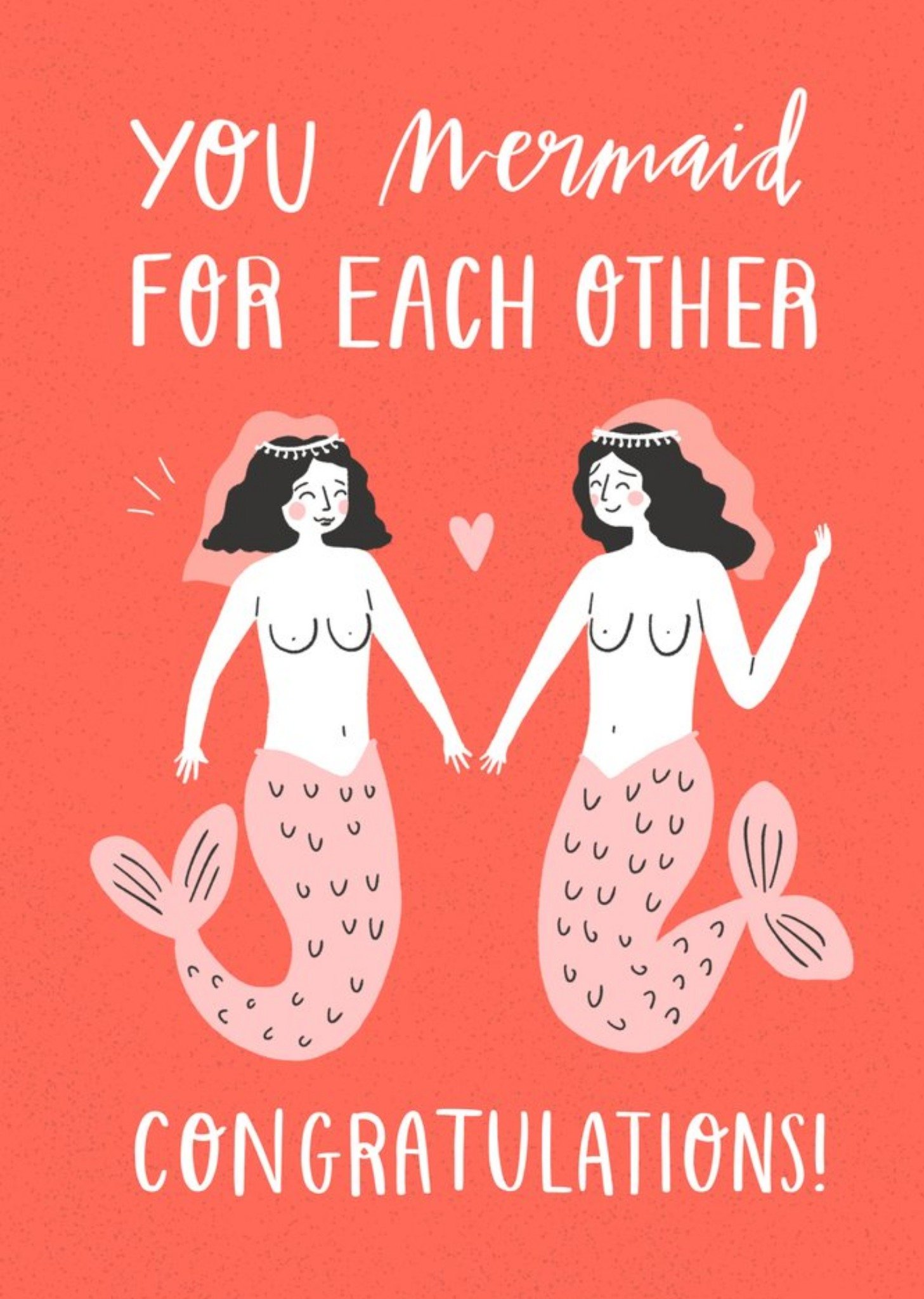 Moonpig You Mermaid For Eachother Card, Large