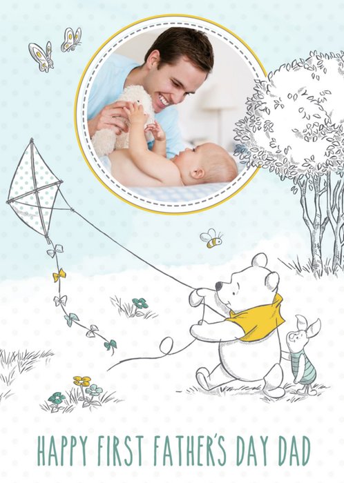 Disney Winnie The Pooh Happy First Father's Day Card