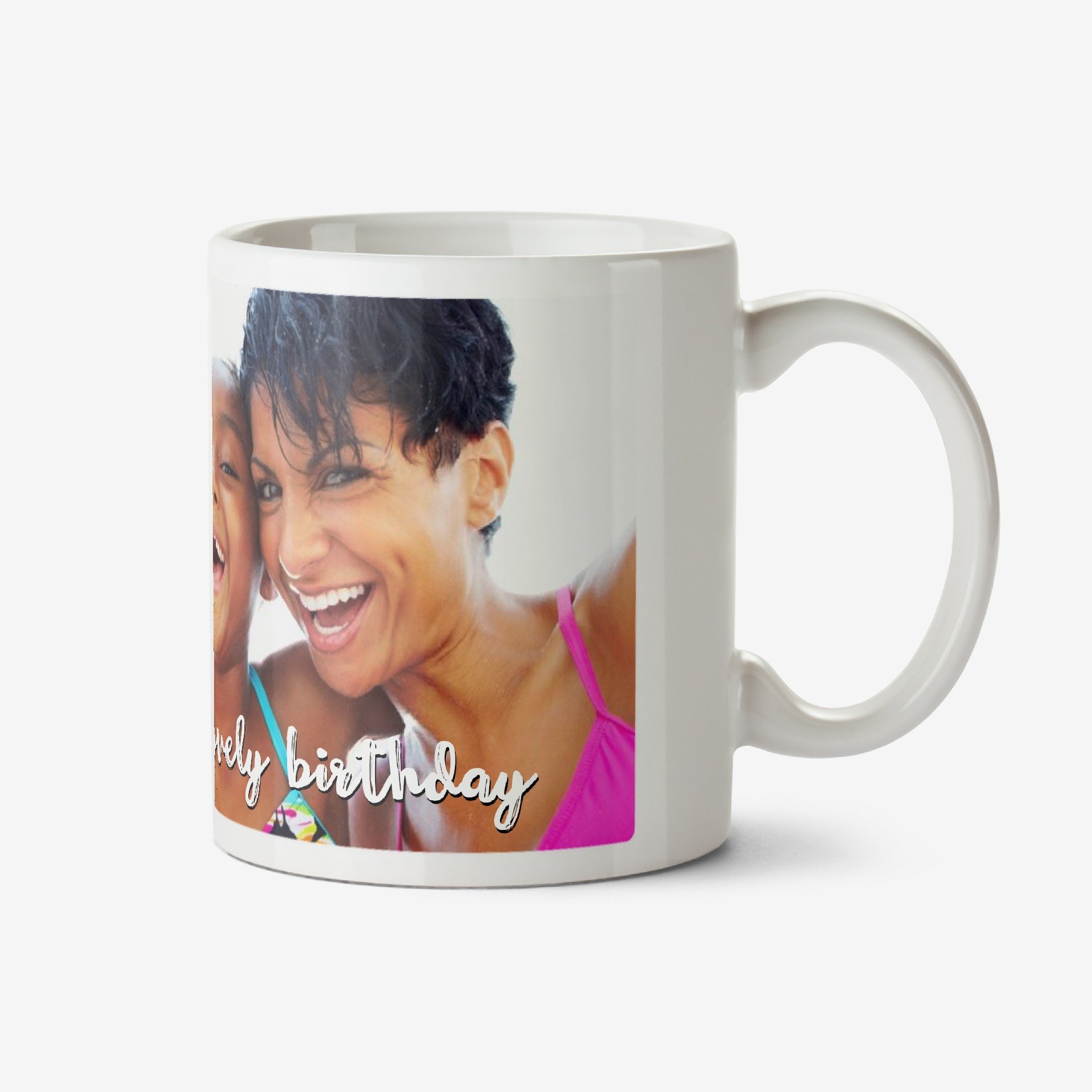 Long Photo Upload And Personalised Text Mug Ceramic Mug