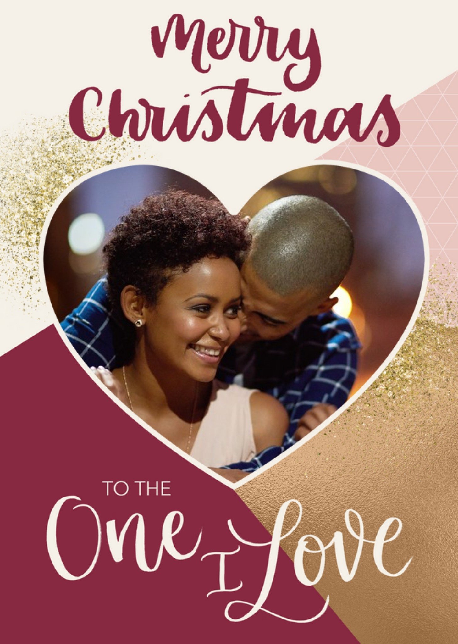 Merry Christmas To The One I Love Photo Upload Christmas Card Ecard