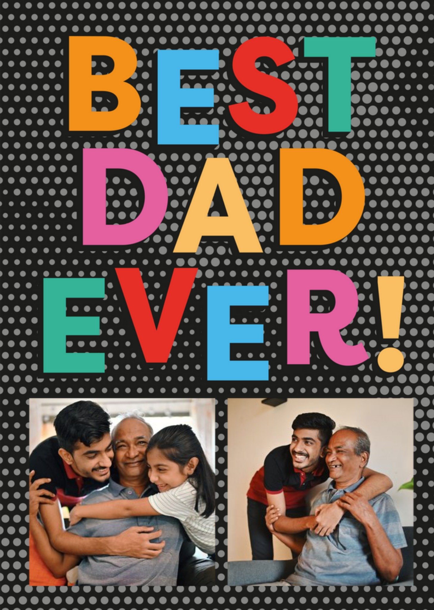 Best Dad Ever Photo Upload Card