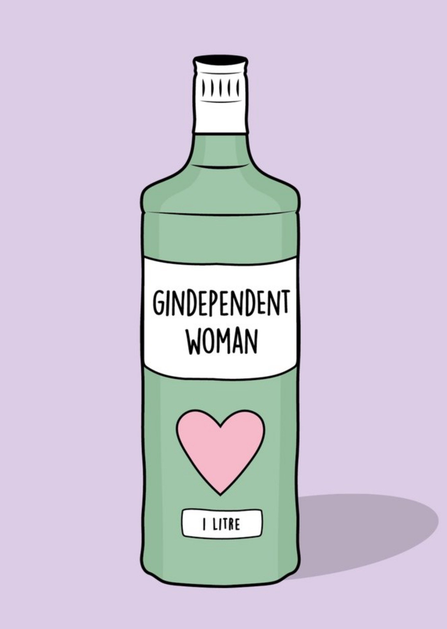 Rumble Cards Ginderpendent Gin Independant Woman Card Ecard