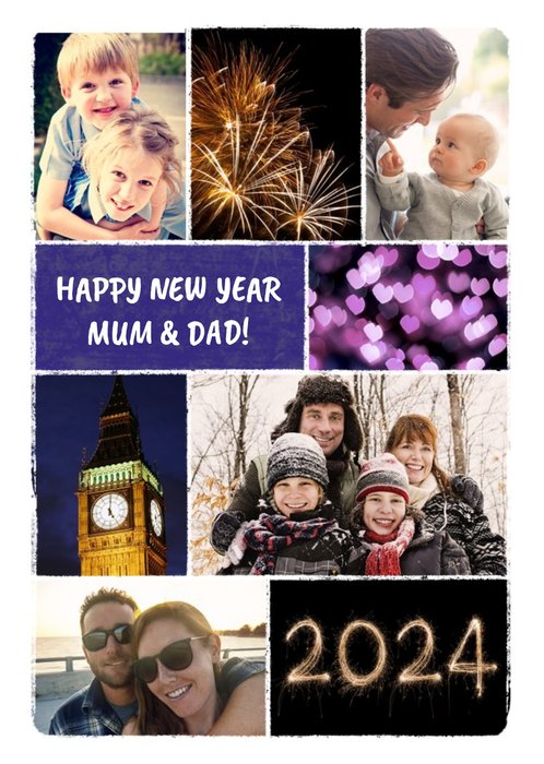 Happy New Year Photo Upload Card