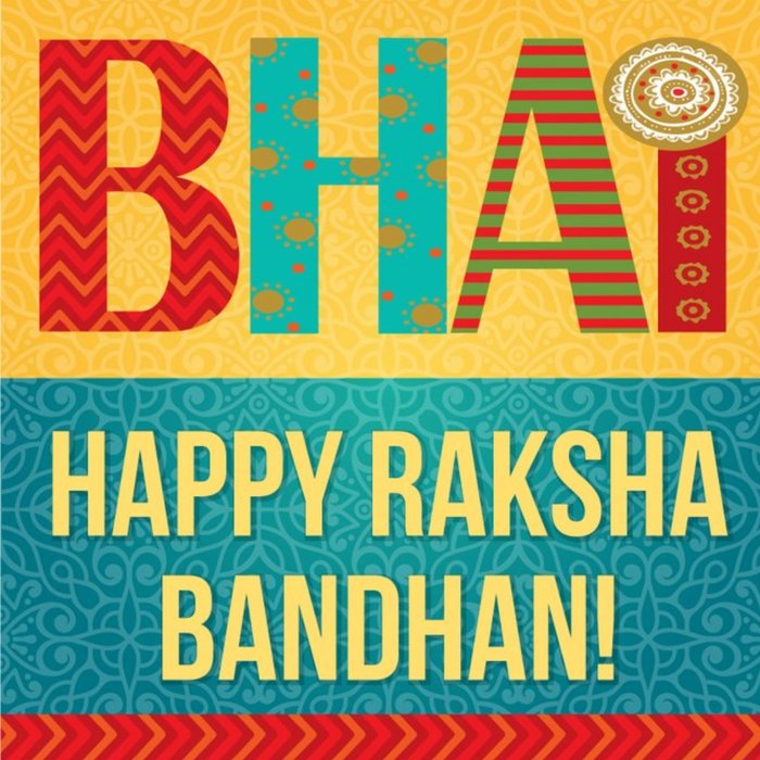 Bhai Happy Raksha Bandhan Card