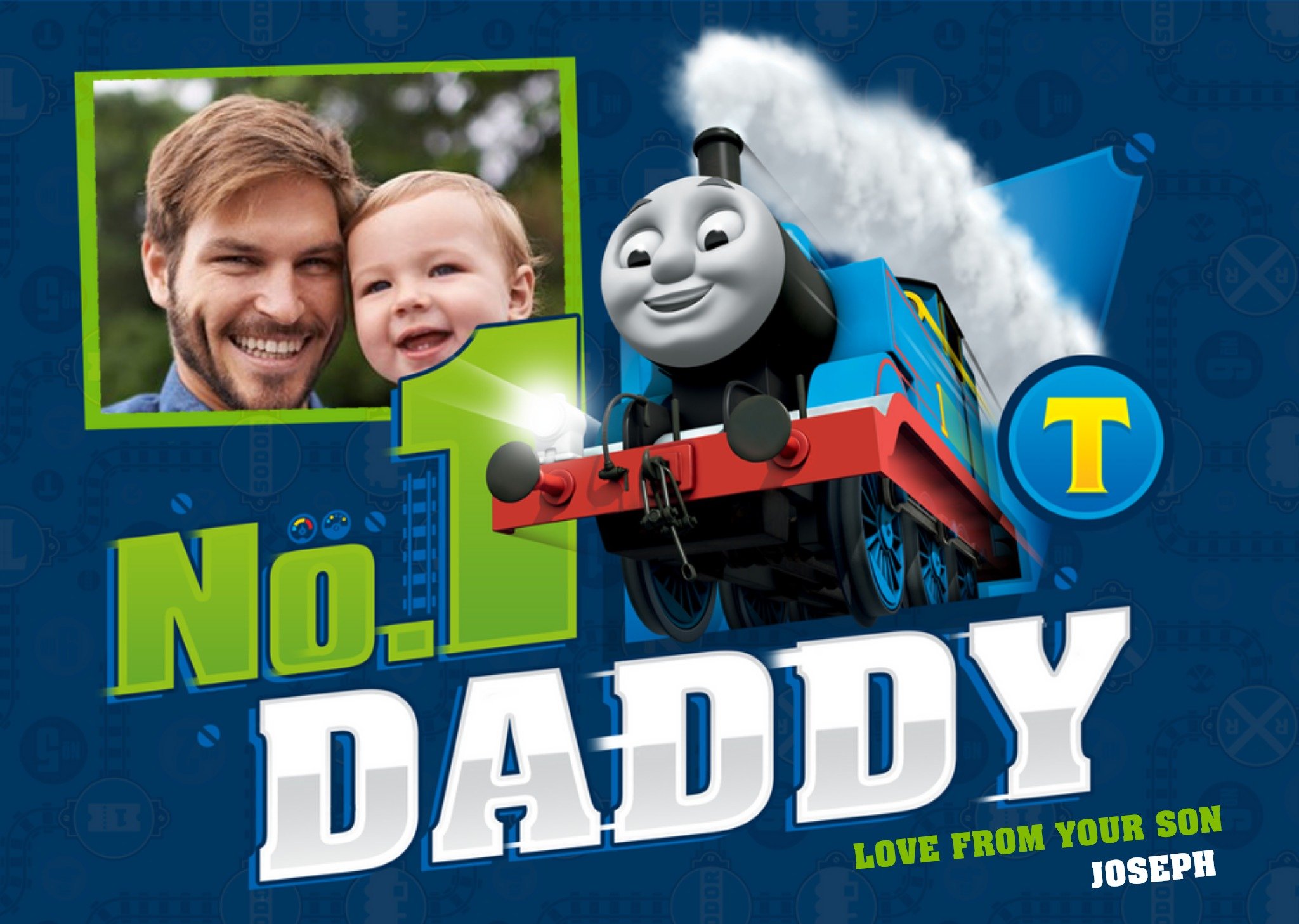 Thomas & Friends Thomas The Tank Engine No. 1 Daddy Photo Card