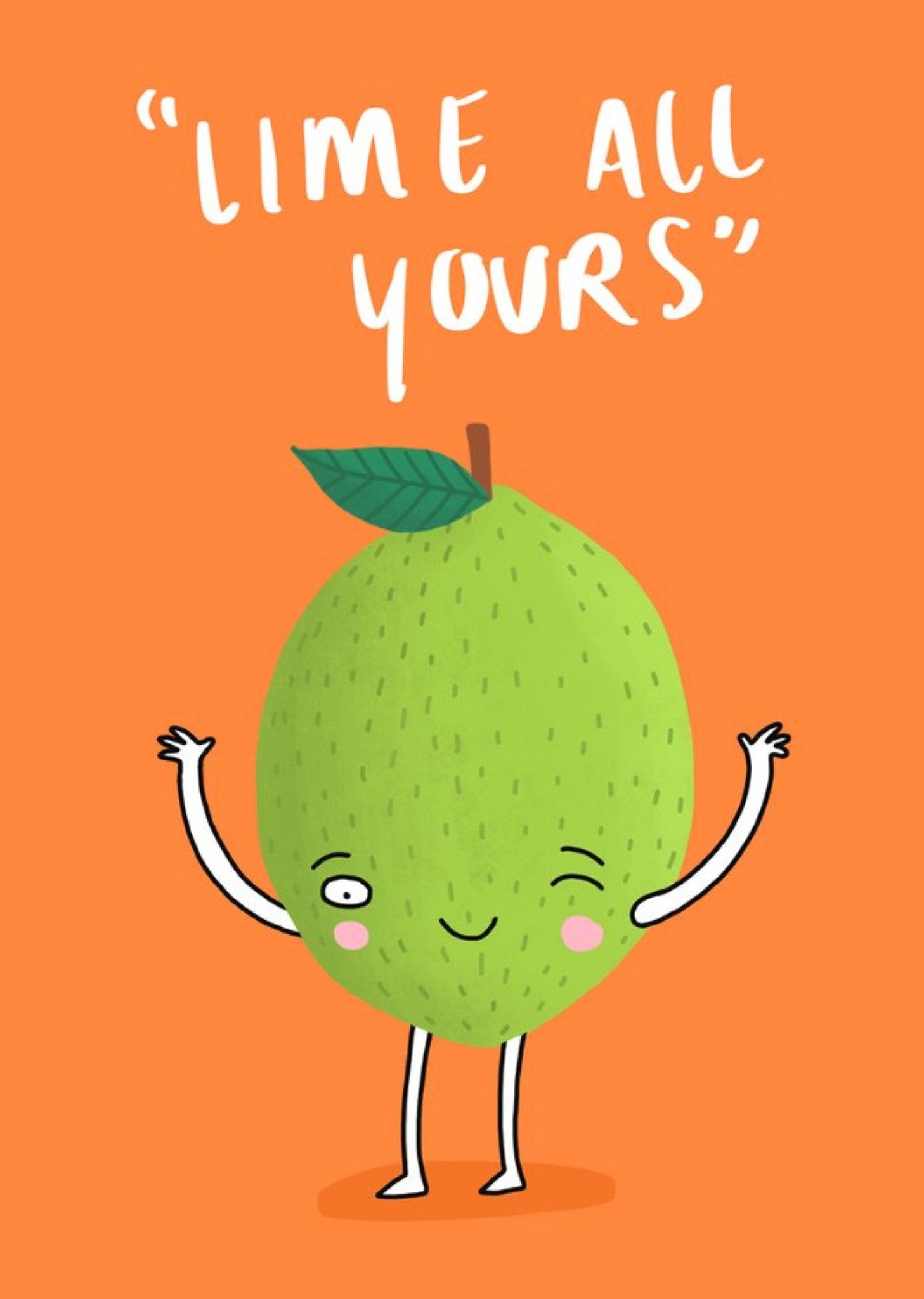 Moonpig Lime All Yours Card, Large
