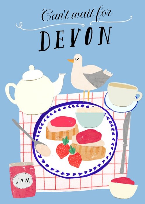 Cant Wait For Devon Tea & Jam Card