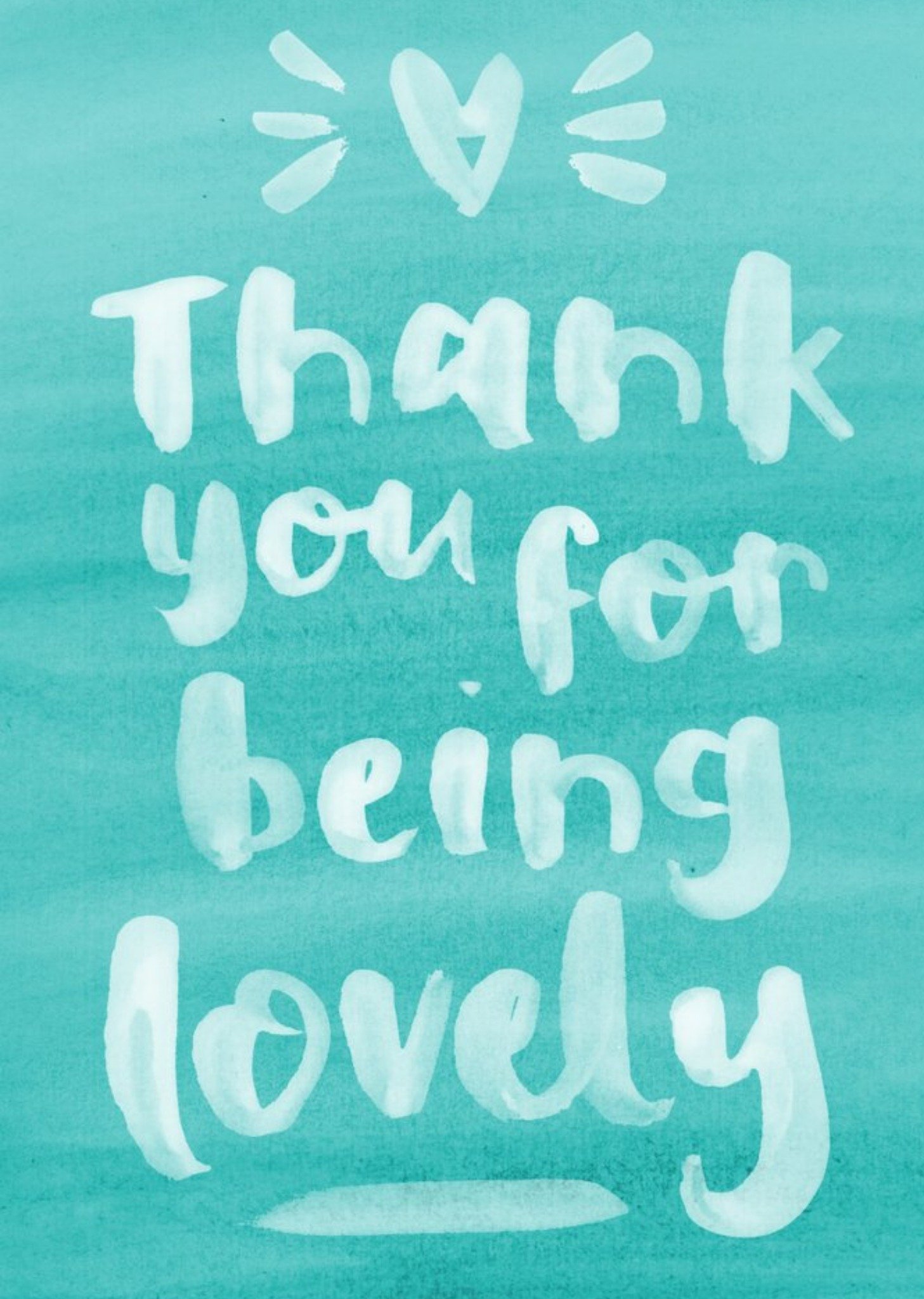Moonpig Thank You Card - Thank You For Being Lovely Ecard