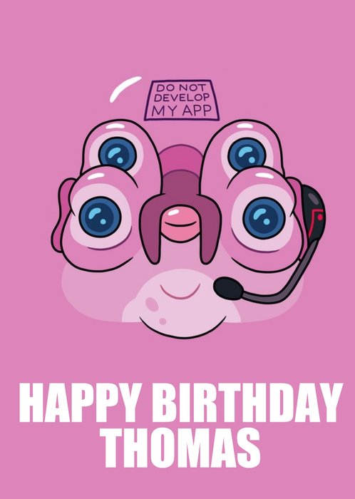 Rick And Morty Funny Glootie Cartoon Birthday Card From Adult Swim