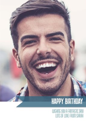 Photo Birthday Card - Use your own photos to create a personalised greeting card