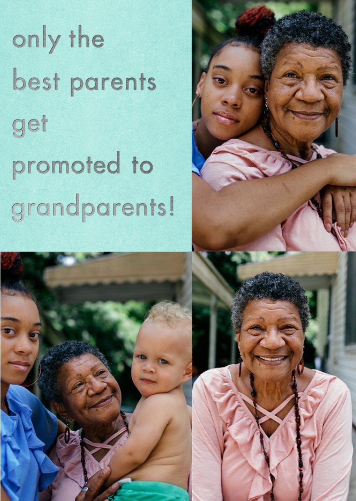 Promoted To Grandparents Photo Upload Card Ecard